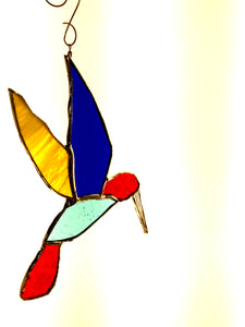 Multi-colored Hummingbird 41/2"x5"