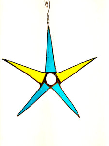 Aqua and Yellow Star