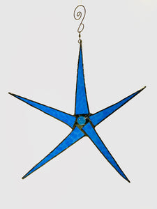 Textured Blue Star
